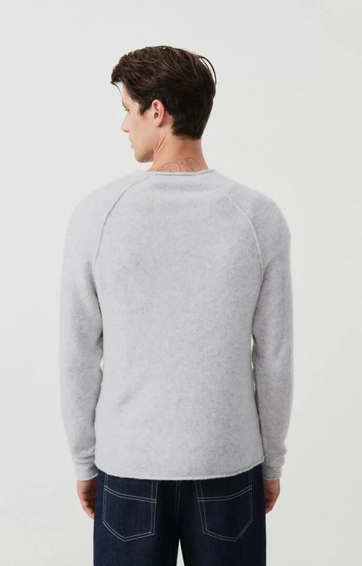 Herren American Vintage | Herrenpullover Damsville Grau Meliert