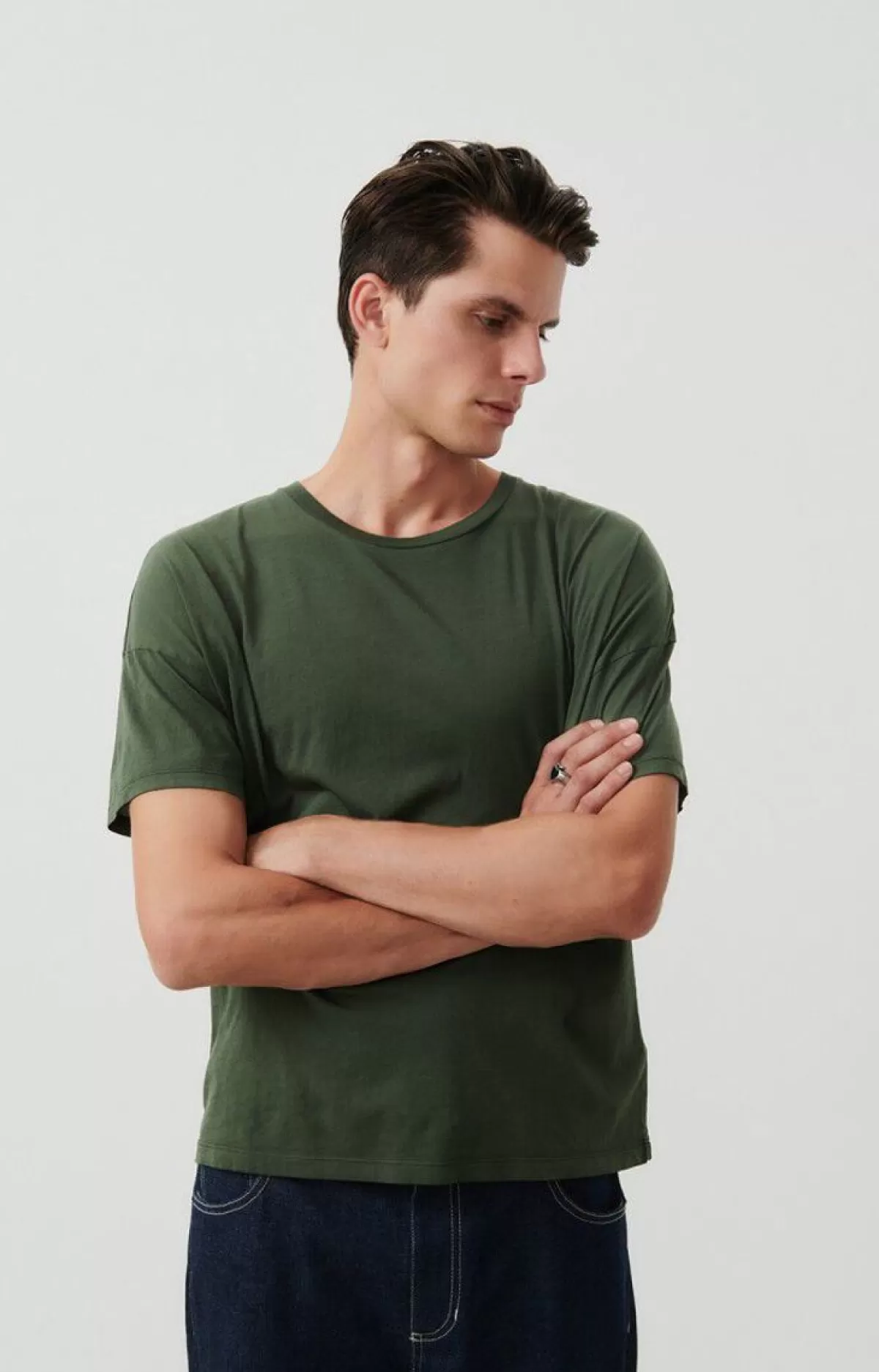 Herren American Vintage | Herren-T-Shirt Decatur Grau Meliert