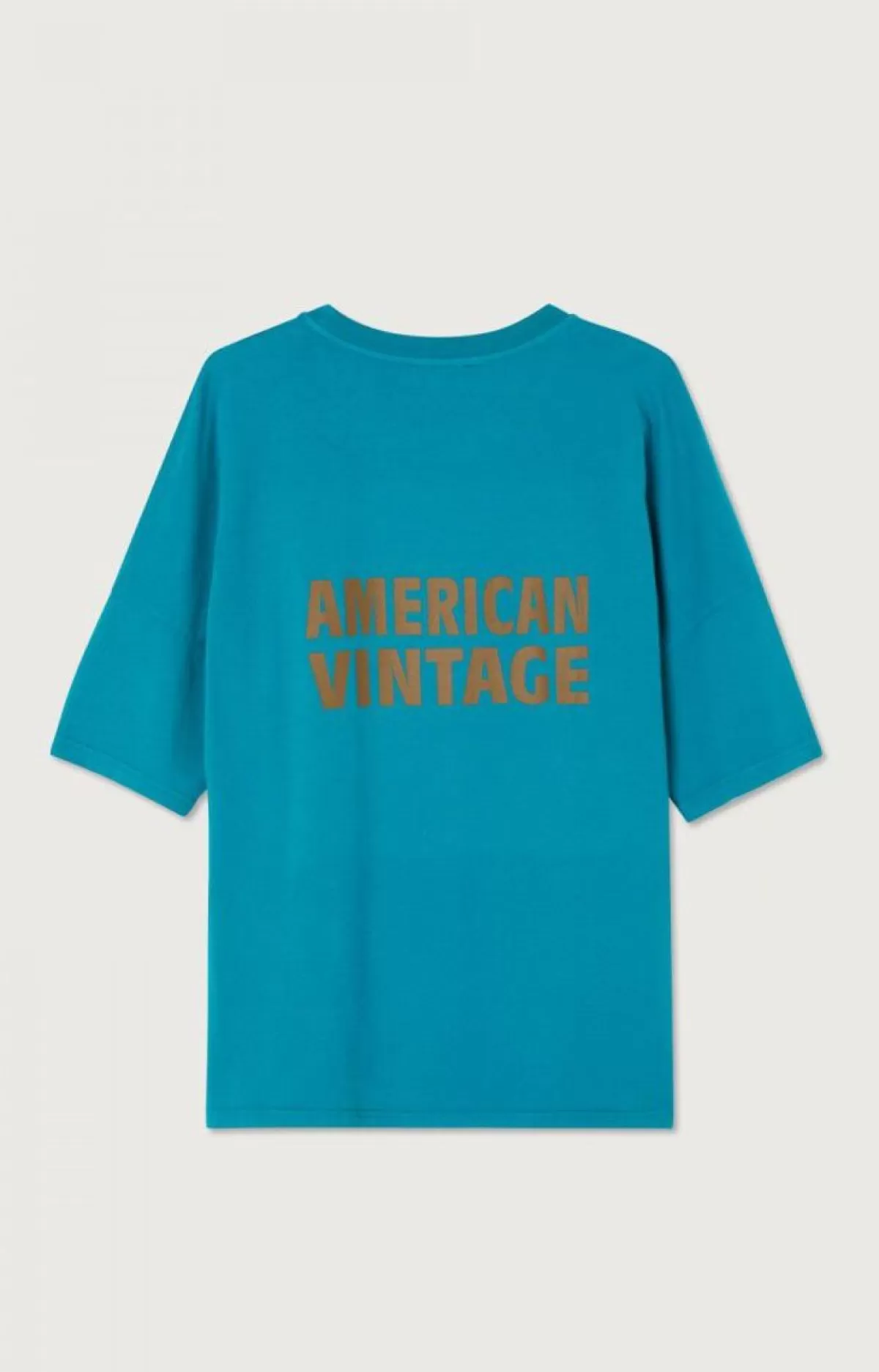 Damen American Vintage | Unisex-T-Shirt Fizvalley Pfau Vintage